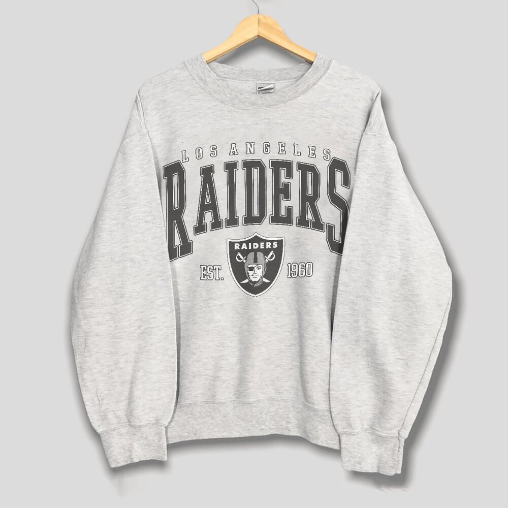 Vintage Los Angeles Raiders Football Sweatshirt, Retro LA Raiders NFL Shirt Tee